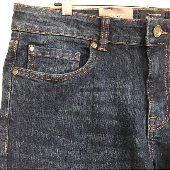 NWT Men’s Ben Sherman Slim Fit Mid Rise Dark Wash Jeans, Size 32W x 34L - Picture 6 of 16